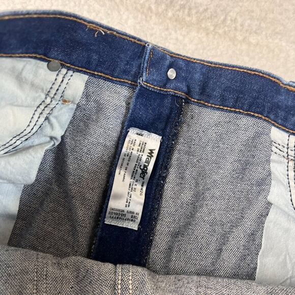 Wranglers Cutoff Boho Western Denim Distressed High Rise Shorts Micro Short 15 - Picture 4 of 5